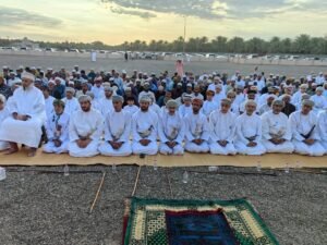 صلاة وخطبة عيد الفطر المبارك بمصلى بلد العراقي بولاية عبري