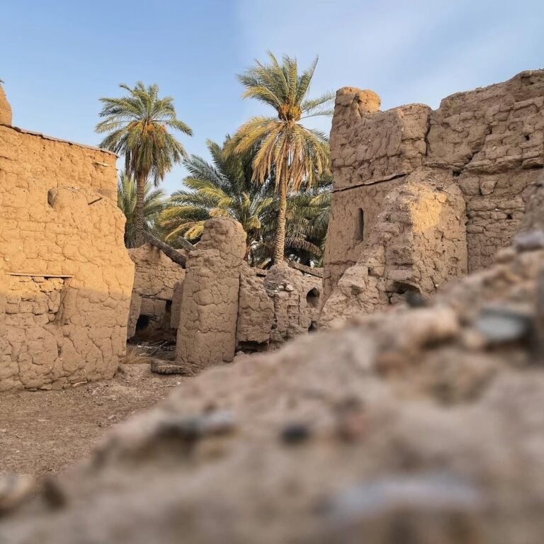 التقاطة جميلة لبيوت الطين القديمة ببلدة العراقي