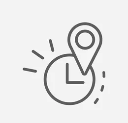 real-time-location-icon-line-260nw-1221088180